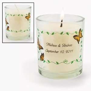  Personalized Butterfly Votive Holders   Party Decorations 