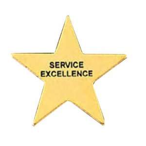 Stock service excellence, star shape. 