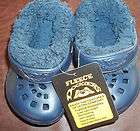   REMOVABLE FLEECE DOGGERS CLOGS NAVY BLUE SIZE 5/6 ALL YEAR ROUND