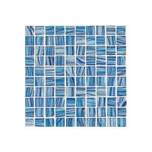  Adex USA Glass Mosaics Blue Stripes Ceramic Tile