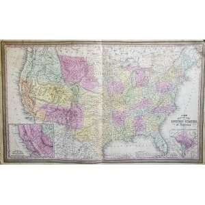  Mitchell Map of the United States (1852)