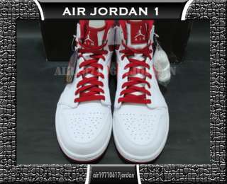 Nike Air Jordan 1 Retro High White Varsity Red US 12 rare I DS DTRT og 