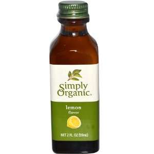 Simply Organic Lemon Flavor CERTIFIED ORGANIC 2 fl. oz. bottle  