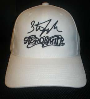 STEVEN TYLER AEROSMITH CAP HAT WITH STITCHED AUTOGRAPH  