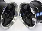 Black Deep Dish Mustang ® 03 Style Wheels 17x9 & 17x10.5 fits SVT 