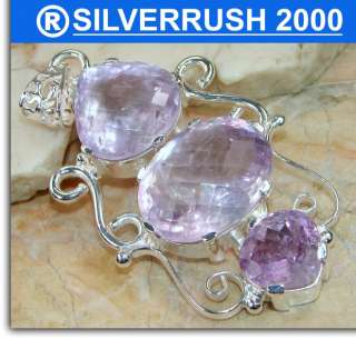 RARE AMETHYST .925 SILVER PENDANT,SILVERRUSH2000;15  