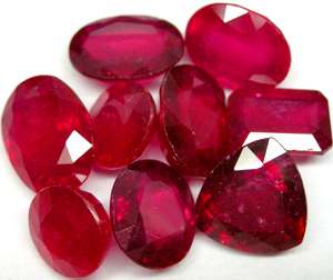pc. parcel of 1.80 ctw. oval Blood Red Ruby 5x3mm.  