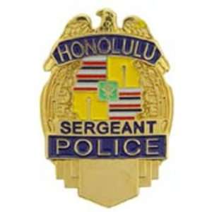   Honolulu Police Officer Sergeant Badge Pin 1 Arts, Crafts & Sewing