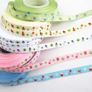 45 Yards 3/8 9mm 45 style craft Grosgrain ribbon bow lot hairbow 