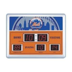    14x19 Scoreboard/Clock/Therm New York Mets