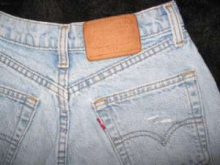 Vtg Levis Cut Off Jean Shorts Women S 0 W25 Frayed Ripped High 