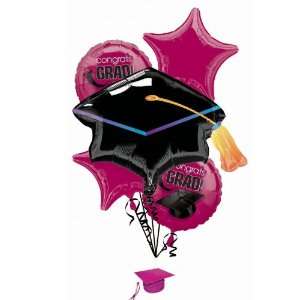  Congrats Grad Berry Graduation Foil Balloon Bouquet 
