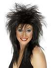 Rock Diva 80s 1980 Black Tina Turner Costume Women Wig