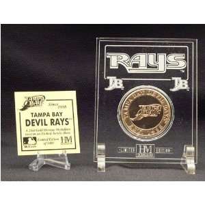  Tampa Bay Devil Rays 24Kt Gold Coin In Archival Etched 