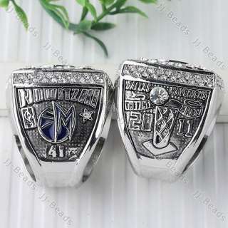2011 NBA Dallas Mavericks MVP Dirk Nowitzki Championship Replica Ring 