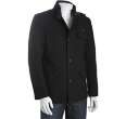 Cole Haan black wool blend military coat  