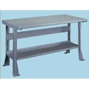  Tennsco Steel Top Workbench with Shelf