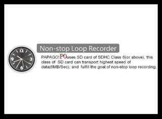 NEW Papago Black Box Car DVR/ Car Camcorder HD 720p  
