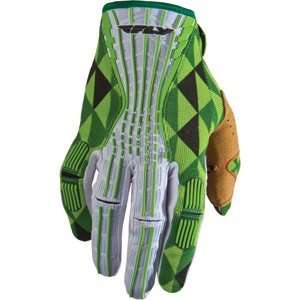  Fly Racing Kinetic Gloves Green/White 2012 Automotive