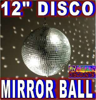 NEW 12 DISCO BALL MIRROR DANCE GLASS PARTY dj kj B8  