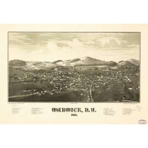 1887 map of Warwick, New York 