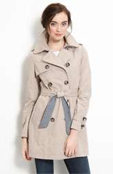 DKNY Trench Coat with Chambray Trim Was $128.00 Now $84.90 33% OFF