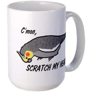  Crazy Cockatiel Funny Large Mug by  Everything 