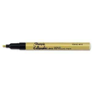  Sharpie® Calligraphic Metallic Marker Pen, Gold Barrel 