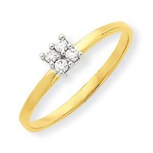   IceCarats Designer Jewelry Gift 10K Cz Promise Ring Size 6.00 Jewelry