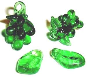TBB Fruit/Vegetable Glass Beads & Pendants, Multiple Shapes, Sizes 