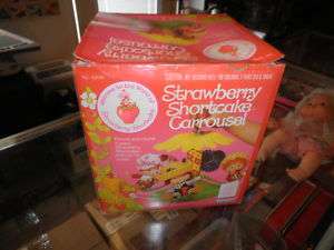 1980 Vintage SBSC Strawberry Shortcake Carousel Rare Playset MIB NRFP