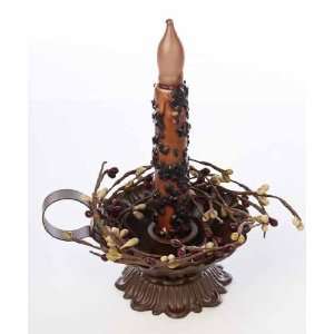 Country Primitive Candle Set   Includes Battery Grubby 