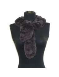 Luxurious & Elegant Angora/rabbit Fur Neck Scarf Wrap  Black
