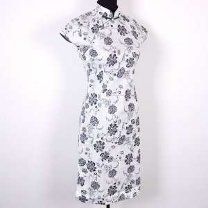  Chinese Noble Cheongsam Floral Mini Dress Available Sizes 