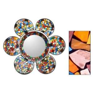  Glass mirror, Peace Daisy (medium)