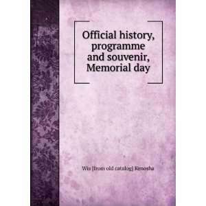   and souvenir, Memorial day Wis [from old catalog] Kenosha Books