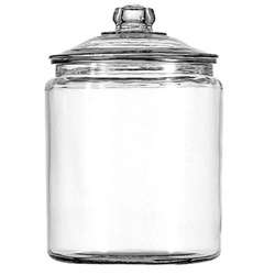 Anchor Hocking Heritage Hill Glass Jar w/Cover   2 Gallon  