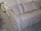 Pottery Barn PB COMFORT Sofa Couch stone slipcover