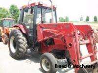 Case International 685 Diesel Farm Tractor With Cab & Loader  