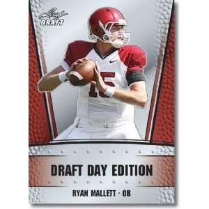  2011 Leaf NFL Draft Day Edition #16 Ryan Mallett RC   New 