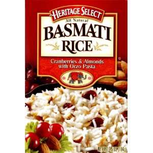 Heritage Select Basmati Rice Cranberries & Almonds Flavor 6.5 ounce 