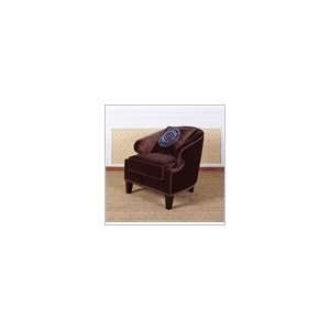  Club Chair by Armen Living   Brown Finish (LC730CLBR 