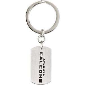  Stainless Steel Atlanta Falcons Team Name Logo Keychain 