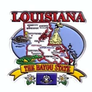    Louisiana Magnet 2D State Map Case Pack 72 