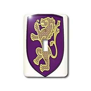  Lee Hiller Designs Heraldic Symbols   Lion   Gold Lion on 
