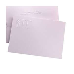   Personalized Stationery   Three Initial Monogram Card