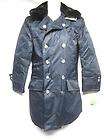 BLAUER Navy Blue Police Security Double Breasted Silver Button Rain 
