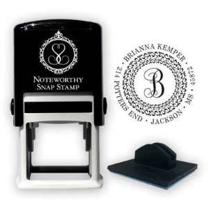   Custom Self Inking Address Stampers (Embroidery Stitched) Office