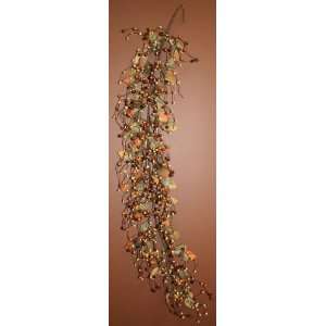    Brown Stone Fall Autumn Floral 4 Garland Swag