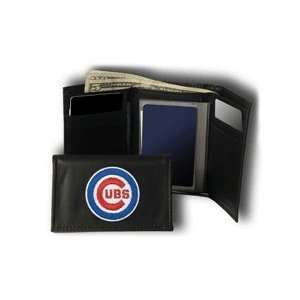  Chicago Cubs Embroidered Leather Trifold Wallet by Rico 